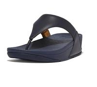 Fitflop Femme Tige d'orteil en Cuir Lulu Tongues, Bleu foncé, 38 EU