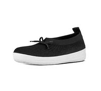 Fitflop Femme Uberknit TM Slip-on Ballerina with Bow Ballerines Bout fermé, Noir (Nero 001), 38.5 EU