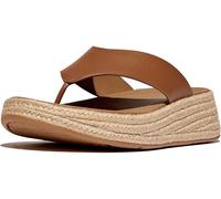 FitFlop Femmes Flip Flops F-Mode Espadrille Leather Flatform T/Post Sandals IV6 EUR 36