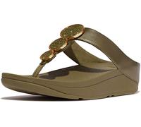 FitFlop Femmes Flip Flops Halo Bead-Circle Metallic Toe-Post Sandals HJ1 EUR 39