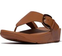 FitFlop Femmes Flip Flops Lulu Resin-Buckle Leather Toe-Post Sandals JE9 EUR 38