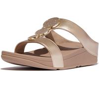 FitFlop Femmes Sandales Halo Bead-Circle Metallic H-Bar Slides HJ2 36