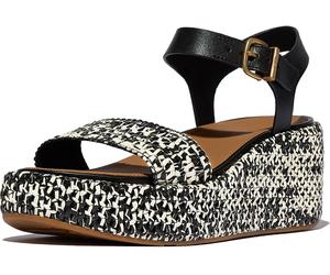 FitFlop Femmes Sandales Platfforms Woven Wedge Ankle-Strap Sandals JG1 EUR 39