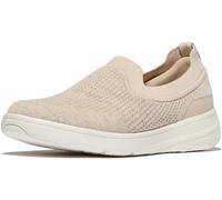 Fitflop Baskets à Enfiler Super-Q Knit pour Femme, Platino Beige Pierre, 41 EU