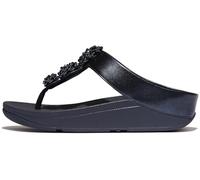 Fitflop Fino Beadie-Button Metallic Toe-Post Metallic Midnight Navy, Bleu marine métallisé Midnight, 38 EU