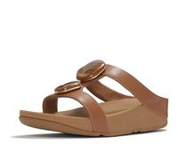 Fitflop FINO Marbled-Stone Slides Piel Camel - Chanclas mujer talla numeric_38