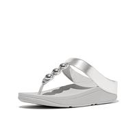 Fitflop Fino Mirror-dome Metallic-leather Toe-post Sandals SandaleFemme
