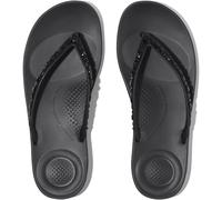 Fitflop Femme Iqushion Multi-Crystal Ergonomic Flip-Flops Tongues, Noir, 42 EU