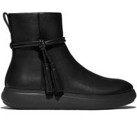 FitFlop FitFlop Black Tassel Leather Short Boots