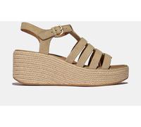 FitFlop FitFlop Brown Platfforms Espadr. Suede Fisherman Wedge Sandals