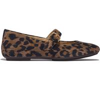 FitFlop FitFlop Delicato Leopard Print Suede Mary Brown Janes Brown 4 EU 37