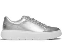 FitFlop FitFlop Metallic RTG Leather Suede Trainers Platino