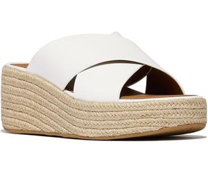 FitFlop FitFlop Plateformes Espadrille Compensées en cuir à glissières croisées