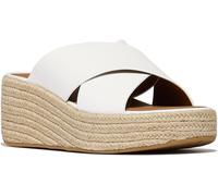 FitFlop FitFlop Platfforms Espadrille Leather Wedge Cross Slides