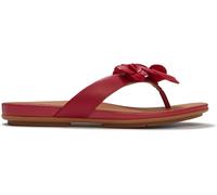 FitFlop FitFlop Red Gracie Flower Leather Flip-Flops