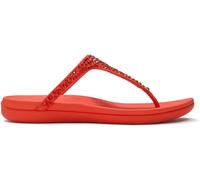 FitFlop FitFlop Red Solay Mixed-Crystal Toe-Post Sandals