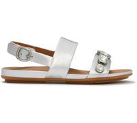 FitFlop FitFlop Silver Gracie Ultra Jewel Leather Back Strap Sandals