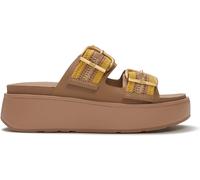 FitFlop FitFlop Yellow Gen-FF Max Buckle Stripe Webbing Two Bar Slides