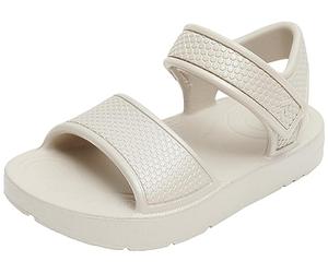 Fitflop Garçon Unisex Kinder Kids Iqushion Sandal with Backstrap Solid Tongues, Silver, 29 EU
