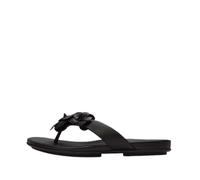 Fitflop Gracie Flower Leather Tongs pour femme Noir, Noir , 39 EU