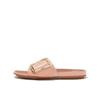 FitFlop Gracie Maxi-Buckle Sandales compensées en cuir pour femme, Blushy, 36 EU