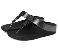 Fitflop - Metallic Bead Circle Flip Flops - Femme - Chaussures - Noir - Taille: 42 EU