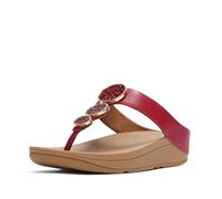 Fitflop Halo Bead Circle Metallic Toe Post Sandals Rouge EU 36 Femme