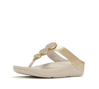 Fitflop Halo Bead-Circle Sandales métalliques pour femme Platino, 42 EU, Platino, 43 EU