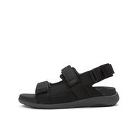 Fitflop Homme F-Mode Go Mens Adj. Padded-Webbing B/Strap Sandals Plate, Noir, 46 EU
