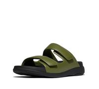 Fitflop Homme F-Mode Go Mens Adjustable Two-Bar Slides Sandale Glissante, Vert Feuille, 41 EU