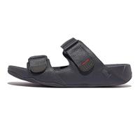 Fitflop Homme Gogh MOC-Leather Sandale Glissante, Bleu (Midnight Navy 399), 44 EU