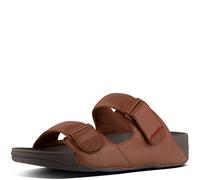 Fitflop Homme Gogh MOC Slide in Leather Sandale Glissante, Marron foncé, 43 EU