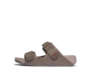 Fitflop Homme Gogh MOC Slide in Leather Sandale Glissante, Noix, 46 EU Large