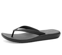 Fitflop Homme Iqushion Mens Textured-Strap Flip-Flops Tongues, Tout Noir, 46 EU