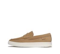 Fitflop Homme Rally Mens Suede Penny Loafers Mocassin, Camel, 47 EU