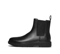 Fitflop Homme Skandi Mens Tumbled-Leather Chelsea Boots Bottine, Noir, 47 EU