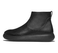 Fitflop Bottines iQ-COMFF en cuir avec fermeture éclair – Femme Noir 38