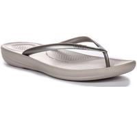FITFLOP Iqushion Ergonomique Haut Rebound Air Mousse Femmes Sandale Argent UK 3