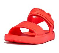 Fitflop Iqushion Kids Eergonomic Back Strap Sandals, Neon Orange, 21 EU