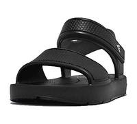 Fitflop Iqushion Kids Ergonomic Back Strap Sandal, Black, 26 EU