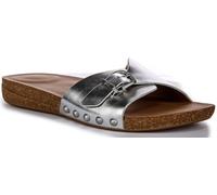 FITFLOP Iqushion Réglable Bottine Métallique Femmes Sandale Argent UK 3 - 8