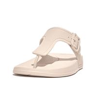 FitFlop Iqushion Sandales compensées irisées à boucle réglable pour femme, Beige pierre, 36 EU