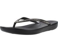 Fitflop Femme IQUSHION Sparkle Tongs, Black, 37 EU