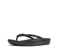 Fitflop Iqushion Tongs ergonomiques multi-cristaux pour femme, Noir, 43 EU