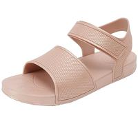 Fitflop Kids Iqushion Pearlised Sandal with Backstrap Tongues, Rose Gold, 43 EU