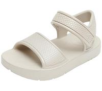 Fitflop Kids Iqushion Sandal with Backstrap Solid, Tongues, SILVER,