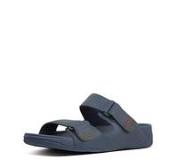 Fitflop Homme Gogh MOC-Leather Sandale Glissante, Bleu (Midnight Navy 399), 43 EU