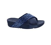 FitFlop Lulu Chrystal-Mix Métallique Cross Slides Midnight Navy
