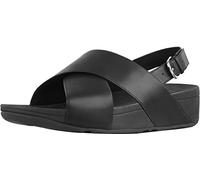Fitflop Lulu Cross Back-Strap Sandals-Leather, Bout Ouvert Femme