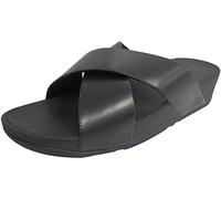 Fitflop Lulu Cross Slide, Sandales Bout ouvert Femme,Black Black 001,39 EU